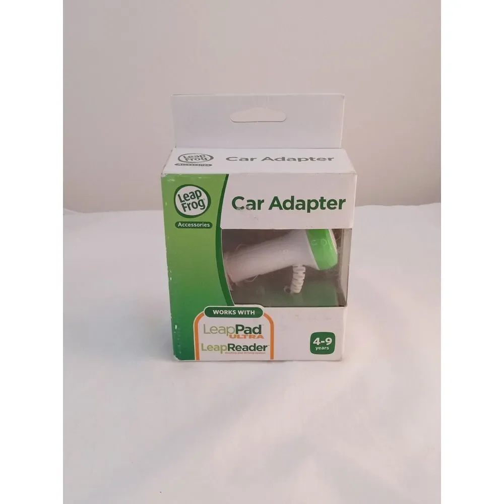 LEAP FROG Car Adapter NEW For LEAP PAD ULTRA and LEAP READER Tangle-Free 6' Cord